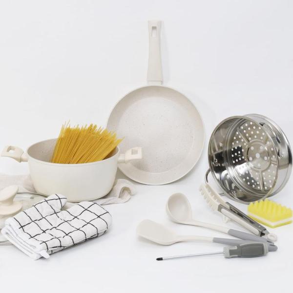 Kitchen - Induction Cookware Set, SALT Grater, Nuptio Wooden Wedding Cake Stand - MSRP $6,248