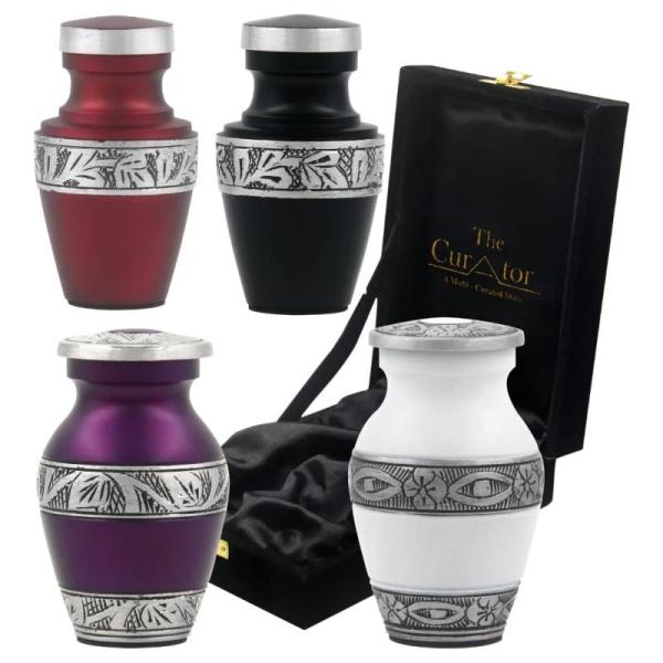 Home - Set of 4 Cremation Urns, Bedmoon Quilt, Bontec Desk Extender Tray - MSRP $14,220