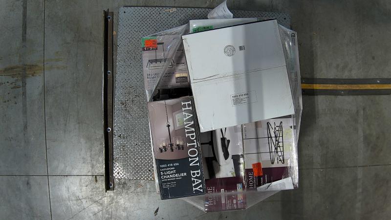 Lighting & Electrical - Feit Electric Katalyst Chandelier, HDC, Hampton Bay, Commercial Electric - Est Retail $1,670