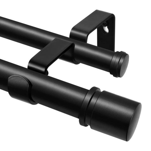 Double Curtain Rod 72 to 144 Inch - MSRP $39