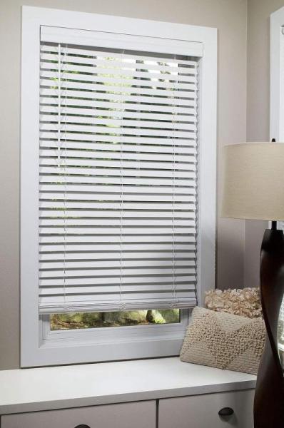DEZ FURNISHINGS Cordless 2" Signature Faux Wood Blind - MSRP $42