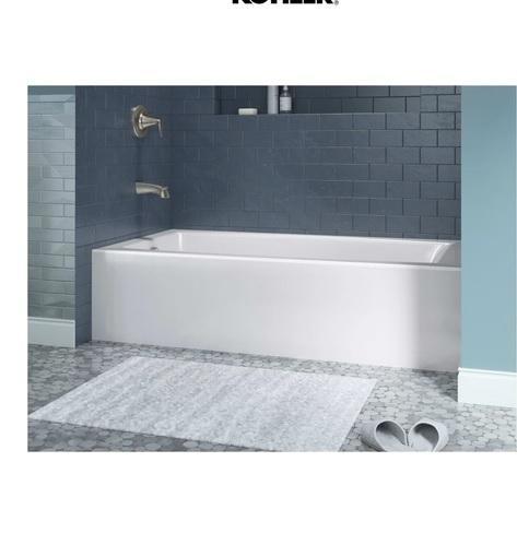 Kohler K-26109-LA-0 Soaking Tub with Left Drain - MSRP $658