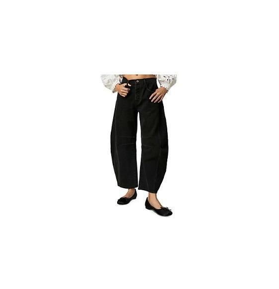 Apparel - Free People Good Luck Mid-Rise Barrel Jeans, Spanx Everyday Seamless Shaping Shorts - Original MSRP $1,254