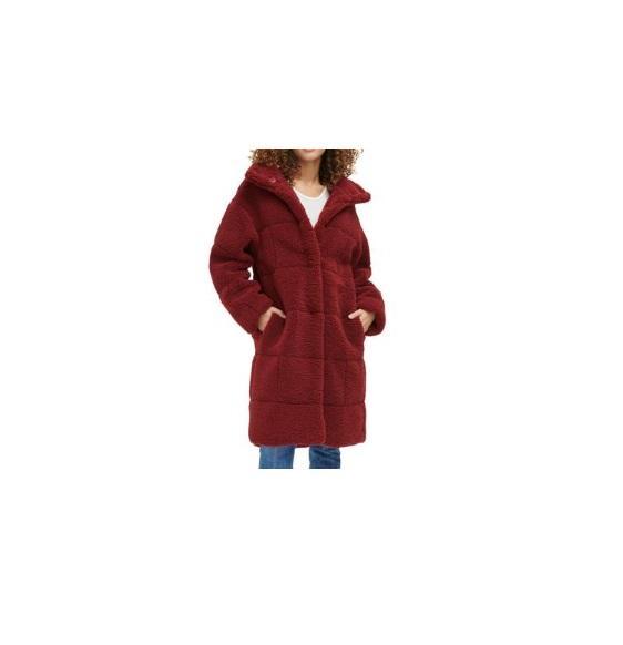 Apparel - Levi's Long Length Patchwork Quilted Teddy Coat, Premium Ribcage Straight Ankle Jeans - Original MSRP $1,176