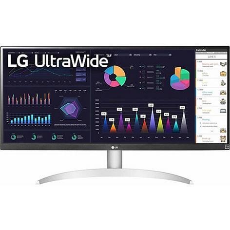 A Grade - LG UltraWide 29" 100 Hz LCD Monitor, White/Silver Pearl (29BQ650-W) - MSRP $209