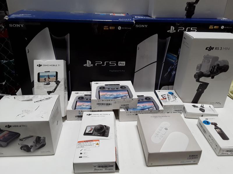 Salvage Electronics - DJI, Playstation, 5 Pro, Google Tv - MSRP $5,650