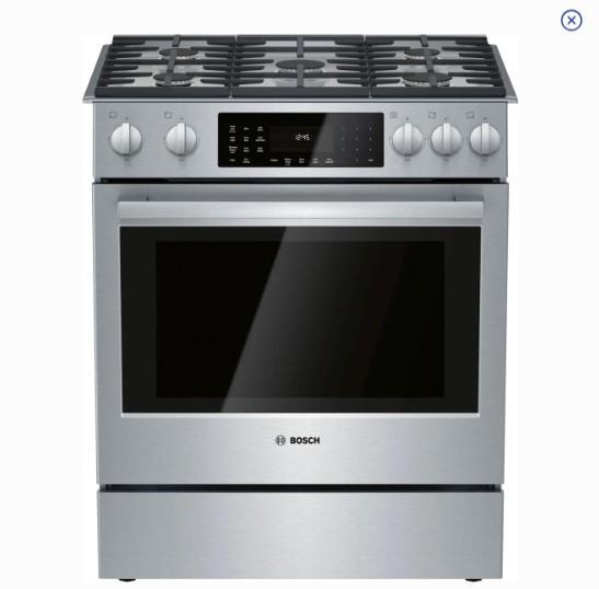 Bosch 30 in. Slide-In Dual Fuel Range - MSRP $3349