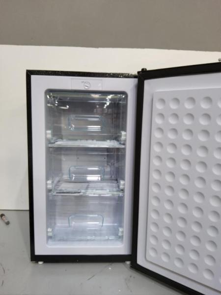 Maine Mini Upright Freezer, 3.6 cu. ft., Reversible Stainless Steel Door, 3-Speed Temperature Adjustment - MSRP $229