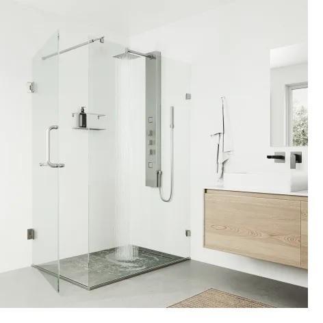 Vigo VG08012ST Rector 55" H 2-Jet Thermostatic Shower Panel - MSRP $499