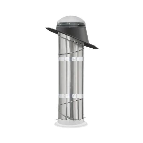 Velux 14 Inch Diameter Rigid Sun Tunnel Skylight with Acrylic Dome and Pitched Metal Flashing - MSRP $454