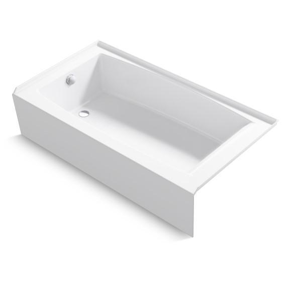 KOHLER K-26108-LA Entity 60" X 32" Alcove Bathtub with Left Drain - MSRP $727