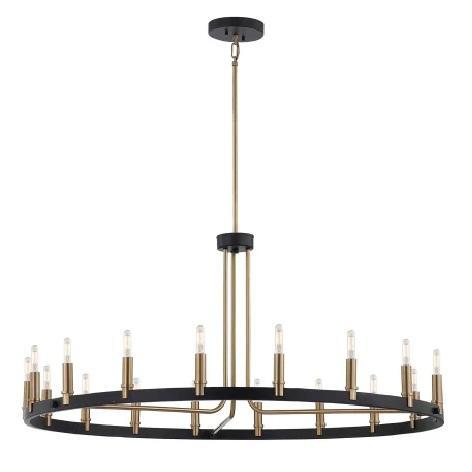 Justice Design Group NSH-8045-MBBR Clayton 18 Light 42" Wide Ring Chandelier - MSRP $1,978