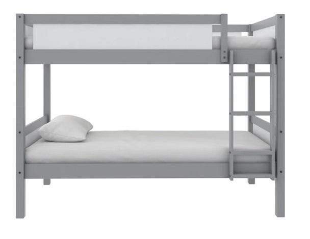 Furniture - Adrian Wood Bunkbed, DHP Quilted Top Bunk Bed Mattress - MSRP $1,226