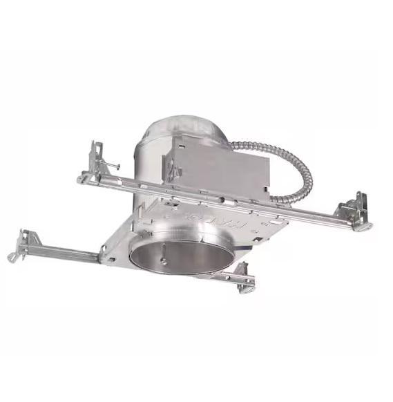 HALO H7 6in Aluminum Recessed Lightings, New Construction Ceiling, Insulation Contact - Est Retail $1,529