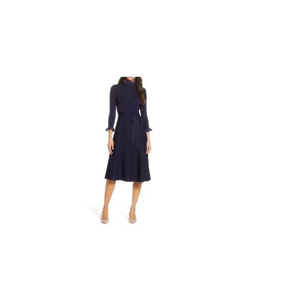 Apparel - Eliza J Ruffle Trim Sweater Dress, Levi's 501 Button Fly High Rise Cutoff Shorts - Original MSRP $1,969