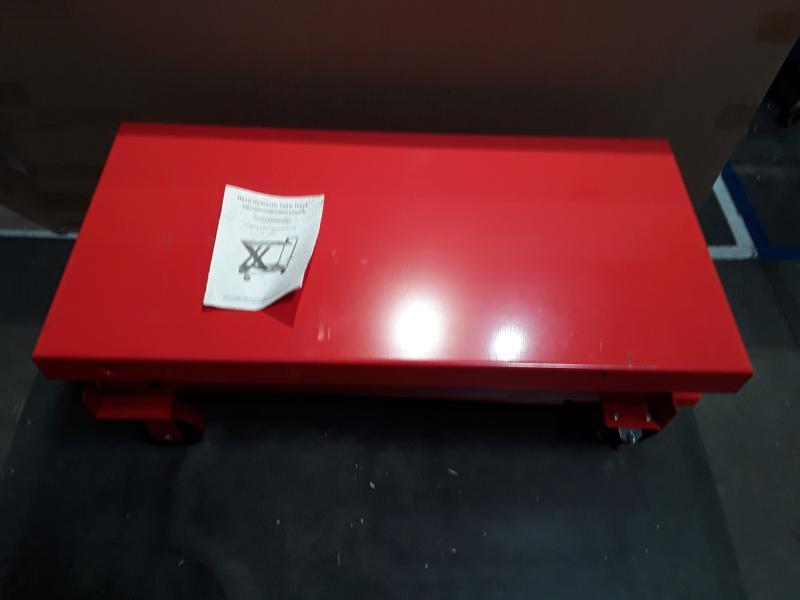 NEW - Hydraulic Lift Table Cart, 1760lbs Capacity 59" Lifting Height, Manual Double Scissor Lift - MSRP $1,199