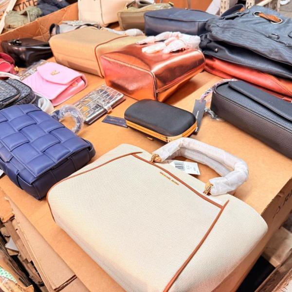 Bulk Lot of Mixed Brand Handbags and Wallets MSRP $10,000