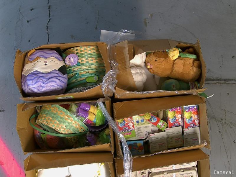 Holiday - Paas Magical Color Cups, Fluffy Bamboo Basket, Fluffy Plush Sloth Easter Basket - MSRP $5,472