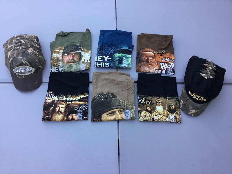 60 Mens Duck Dynasty Tee Shirts and Caps