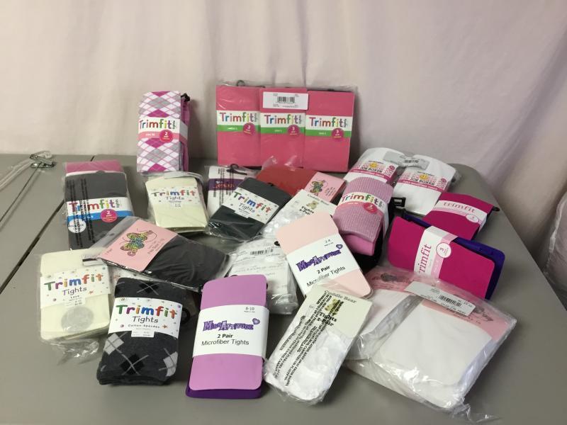 100 Infant Toddler & Girl's Tights Trimfit, Copper Key & More
