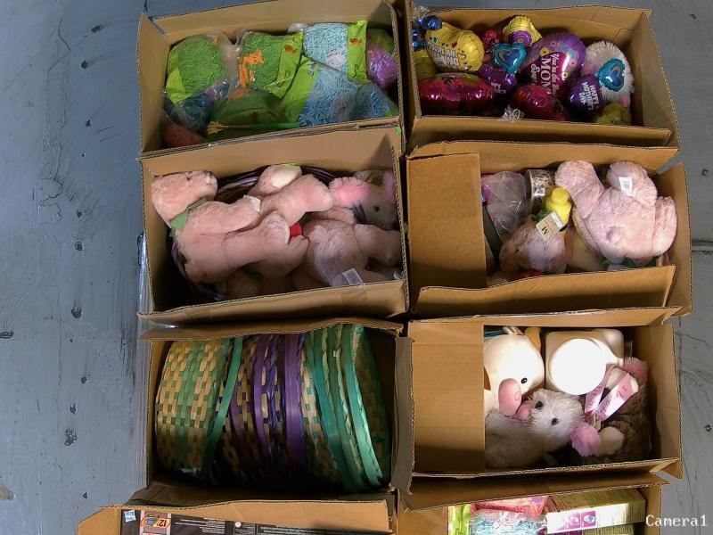 Holiday - Fluffy Paper Easter Basket Grass, Expressions Egg Candles - MSRP $5,267