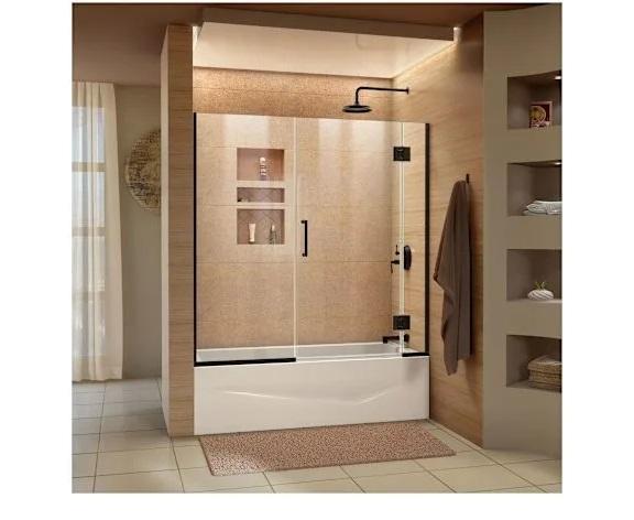 DreamLine D58580-04 Frameless Shower Door with Clear Glass - MSRP $799