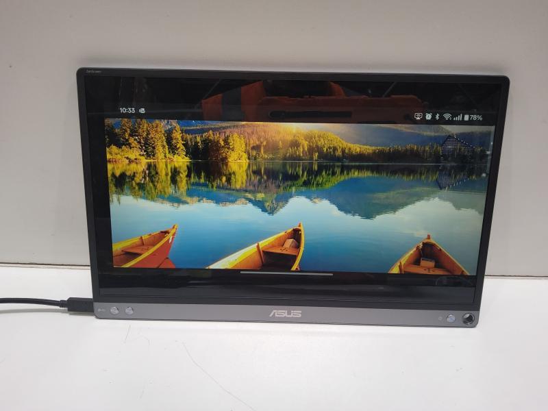 ASUS ZenScreen 15.6" FHD IPS Portable Touch-Screen Monitor with Foldable Smart Case, Black - MSRP $199