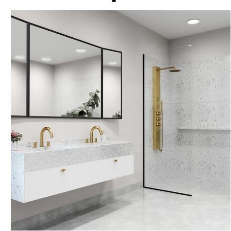 Vigo VG08013MG Ellington 59" H 4-Jet Thermostatic Shower Panel - MSRP $549