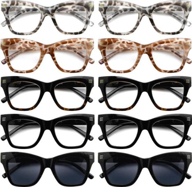 Drugstore - Eyekepper 10-Pack Cat-eye Reading Glasses, Eyekepper 12-Pack Rectangle Glasses - MSRP $6,450