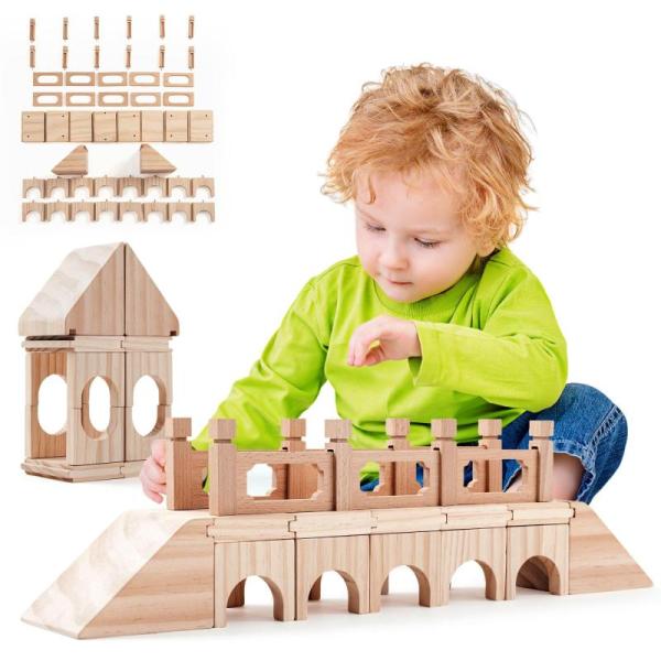 Toys - Edyfico Wooden Building Blocks, BILIPLE Craft Organizers, Vintend Birthday Banner Decors - MSRP $8,531