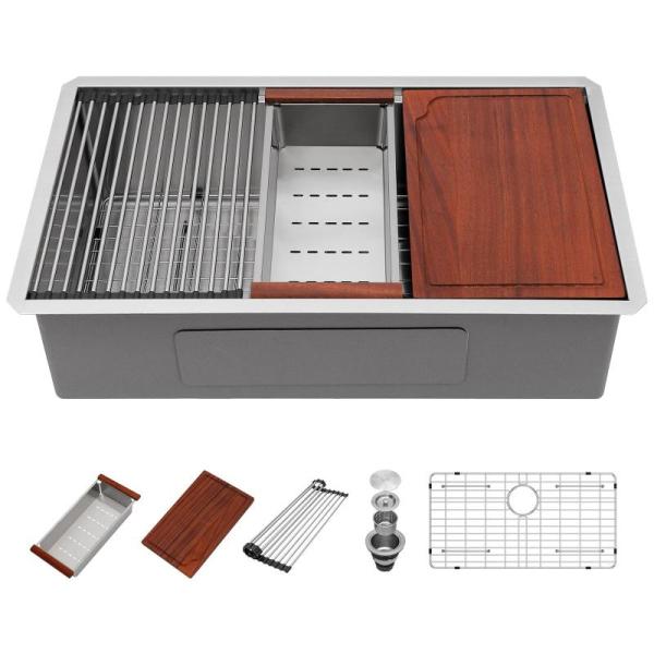 Home Improvement - Beslend Kitchen Sink, SN Series Main Breaker Load Center, Shoji Shower Stool - MSRP $1,979