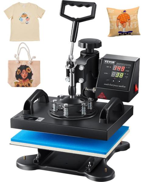 VEVOR Heat Press 12x10in Heat Press Machine Clamshell - MSRP $84