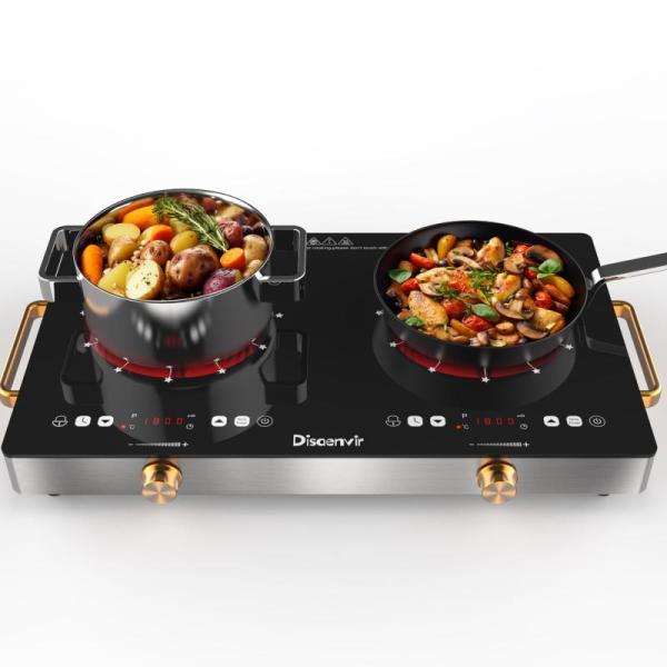 Disaenvir 24in 2-Burner Electric Cooktop, 110V - MSRP $149