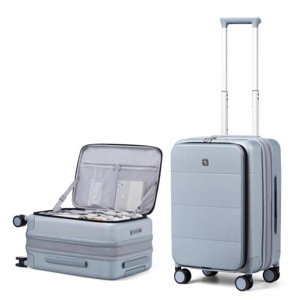 Hanke 20in Expandable Carry-On Luggage, Hard Shell - MSRP $179
