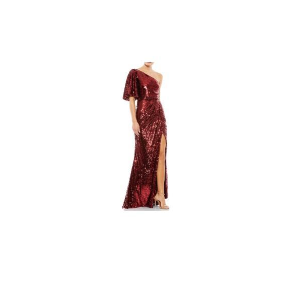 Apparel- Mac Duggal One-Shoulder Sequin Column Gown, A.L.C, SKIMS, Beach Riot, Natori, La Blanca - Original MSRP $2,617