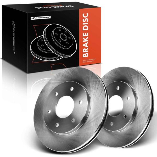 A-Premium 12.58 inch (320mm) Front Vented Disc Brake Rotors - MSRP $103