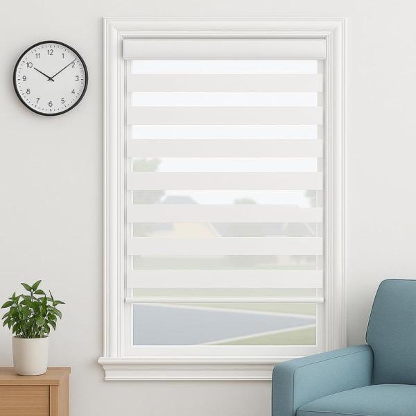 ShadesU Cordless Zebra Blinds for Windows Light Filtering - MSRP $61