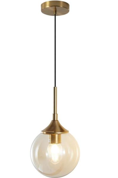 KCO Lighting Mid Century Modern Pendant Chandelier Amber - MSRP $41
