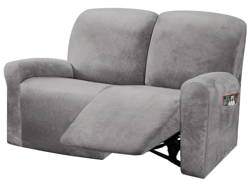 ULTICOR Reclining Love Seat Slipcover 48" - 65" L 6-Piece - MSRP $54
