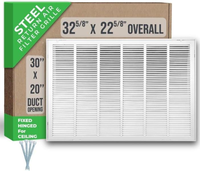 Fits 30x20 Duct Opening Filter Included Steel - MSRP $58