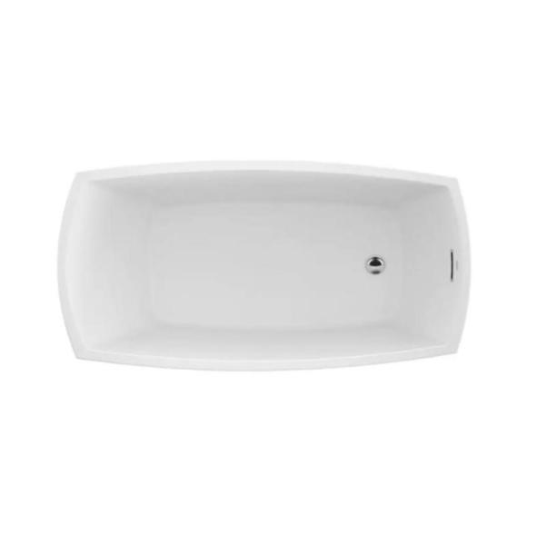 Jacuzzi Freestanding Bathtub, Chrome White - MSRP $3230