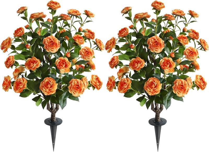 OAZALDA Artificial Camellia Flower Plants - MSRP $78