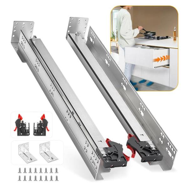 BAIDICE 1Pair Soft Close Drawer Slides - MSRP $39
