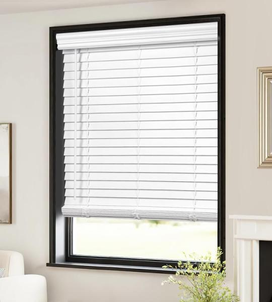 LazBlinds 2-inch Cordless Faux Wood Blinds with Royal - MSRP $32