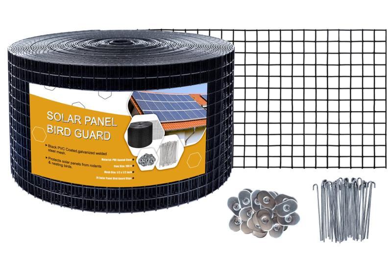 Solar Panel Bird Guard 8inx100ft Critter Guard, Galvanized - MSRP $66