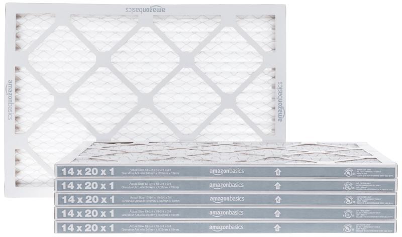14x20x1 Air Filter Merv 8 AC Furnace, 6pk - MSRP $30
