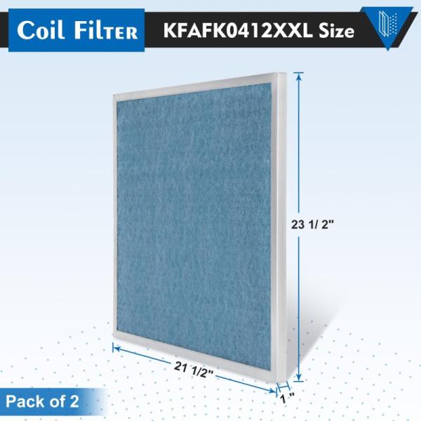KFAFK0412XXL A/C Filter, 21 1/2 x 23 1/2 x 1 - MSRP $79