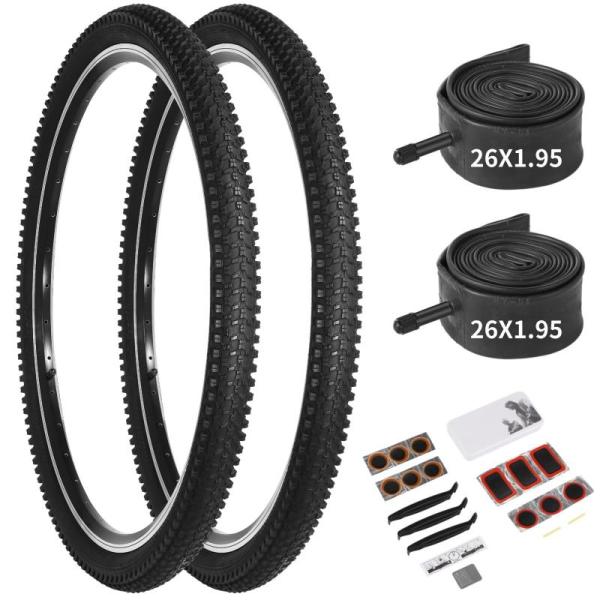 26x1.95 Bike Tires Tubes, 2pk - MSRP $34