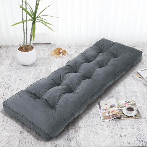 BALAPET Thick Floor Lounger Pillow, Lustrous Velvet Tufted - MSRP $55