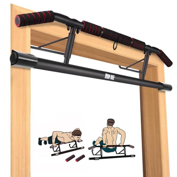 IRON AGE Door Pull-Up Bar, Over Door Frame - MSRP $49